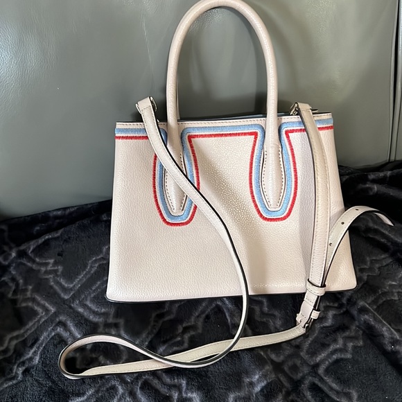 Kate Spade, New York EVA embroidered Bag with extra shoulder strap NICE - Picture 5 of 13